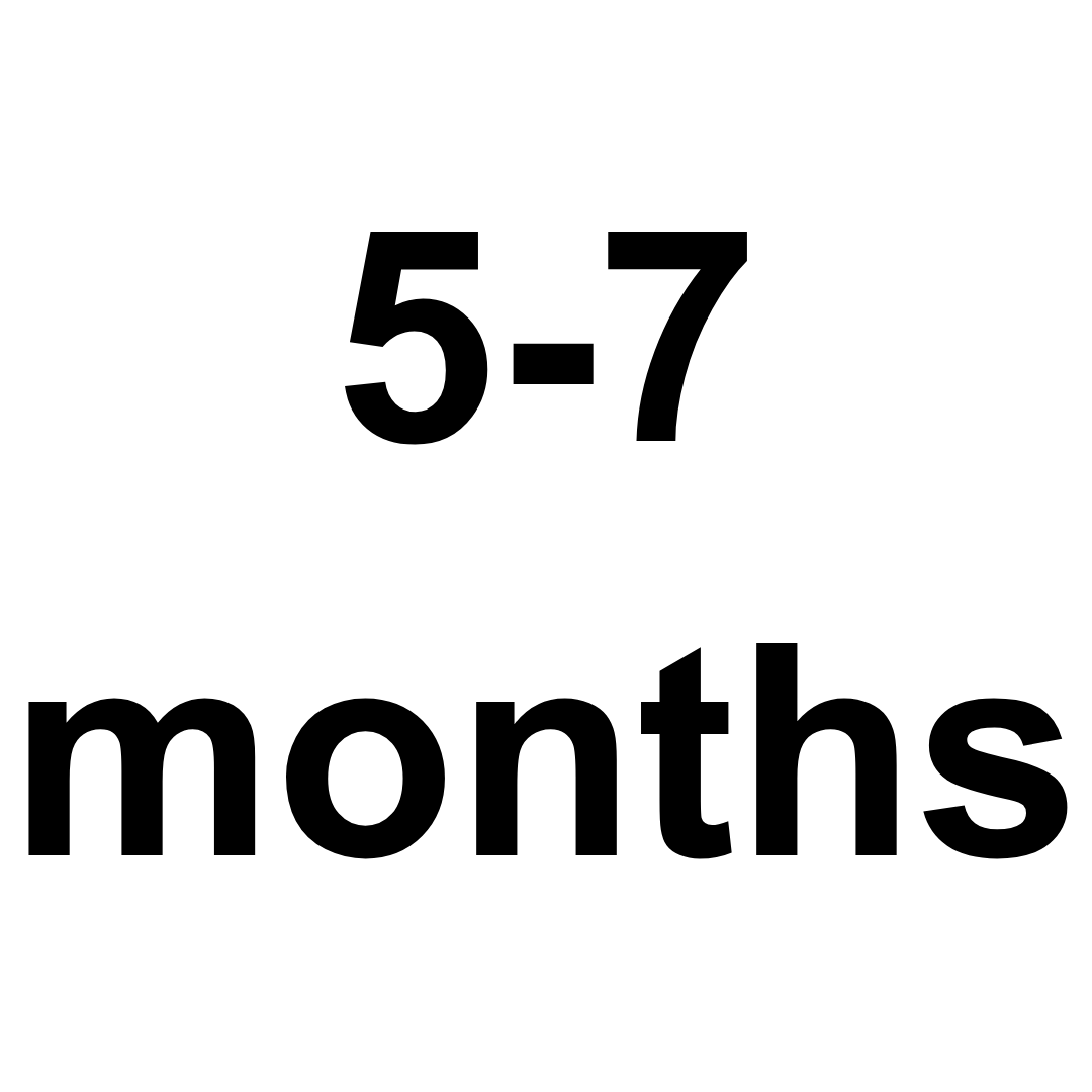 Manufacturing time: 5-7 months