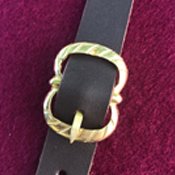 Fastenings: leather straps with cast buckles (e28-с)