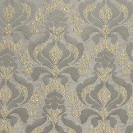 Color for pattern fabric: Jacquard grey and gold