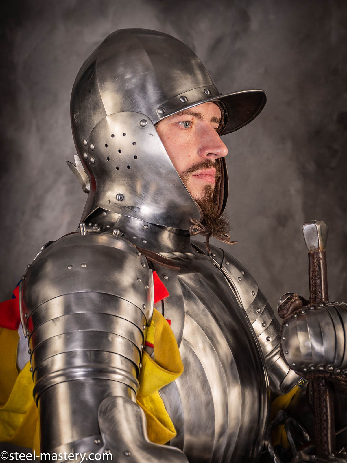 Sponsored Medieval Knight Close Helmet Armor Antique Armour Reenactment Sca Larp 