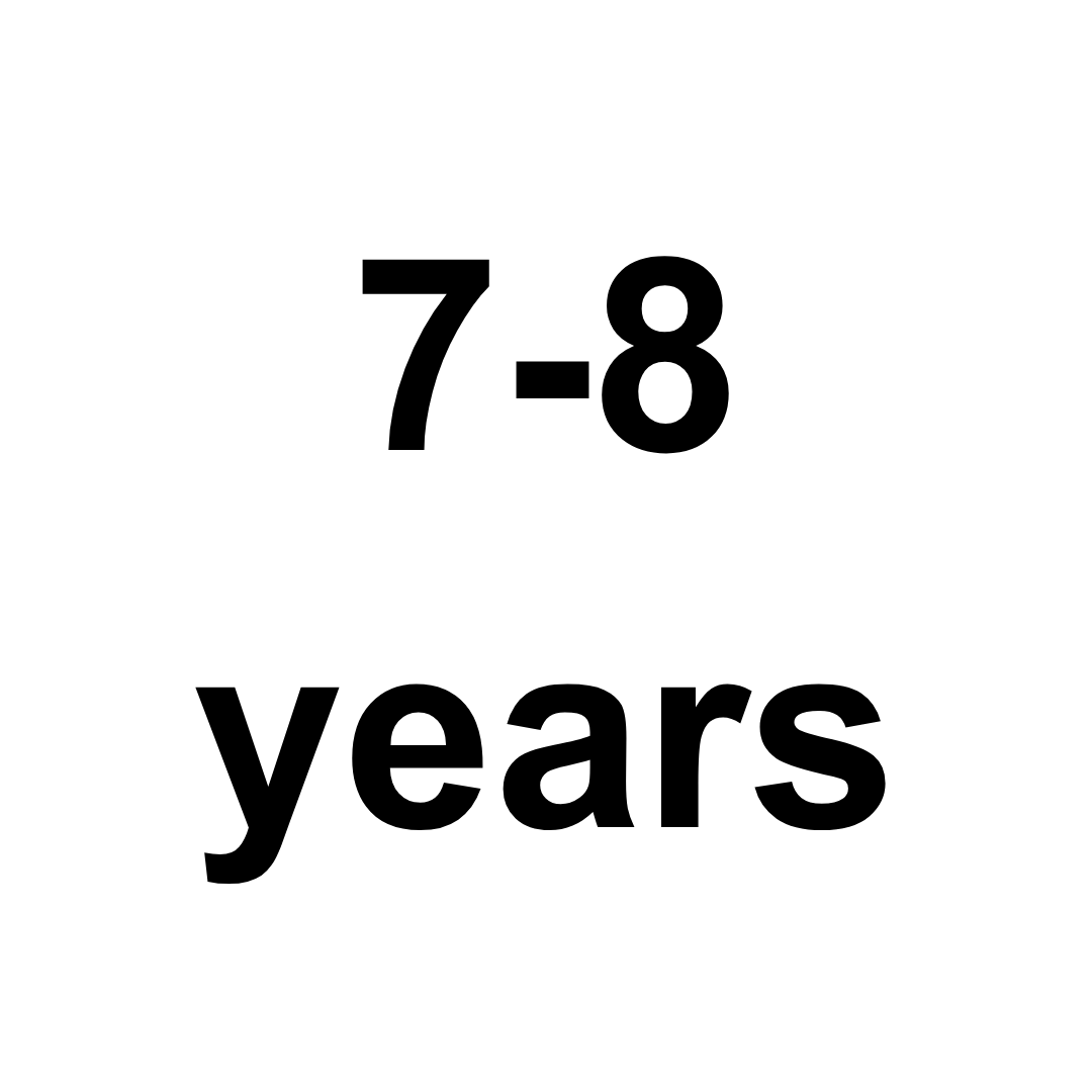 Kids size (for clothes): 7-8 years