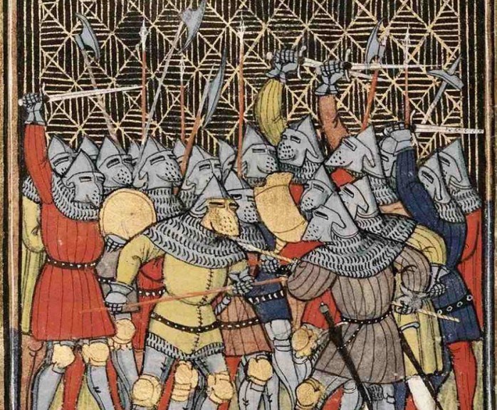 knights in medieval gambesons